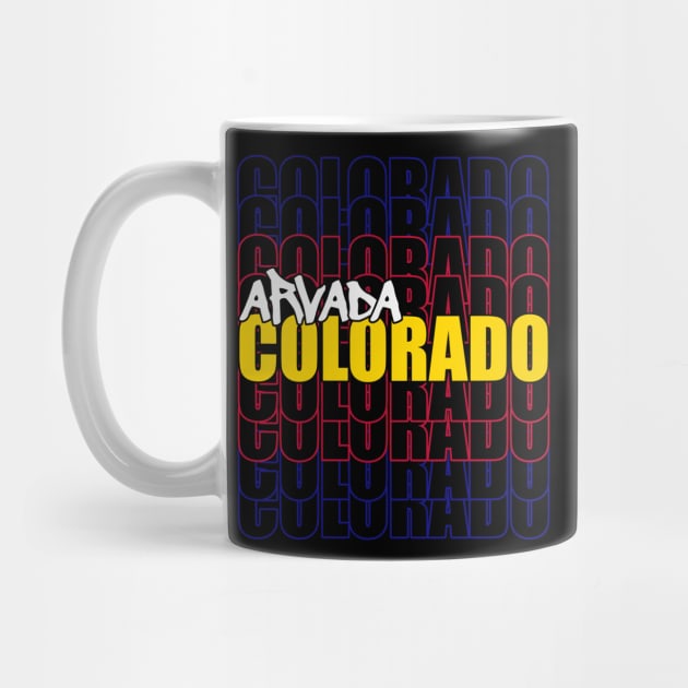 Arvada Colorado Typography State Flag by That5280Lady